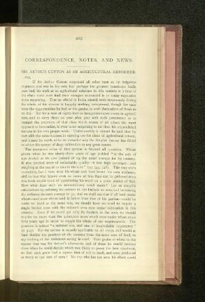 Correspondence, Notes, and News.