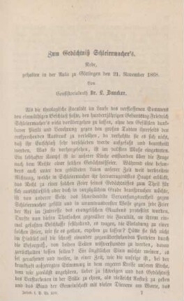 95-116 Rede zum Gedächtniß Schleiermacher's
