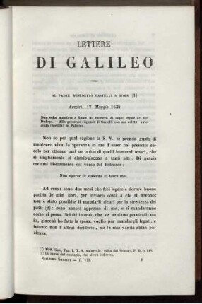 Lettere Di Galileo.