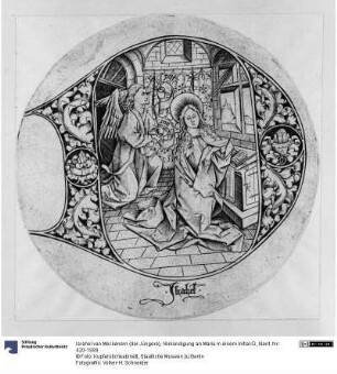 Verkündigung an Maria in einem Initial-D