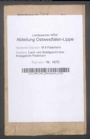 Erblasser: Sprenger, Maria Anna: