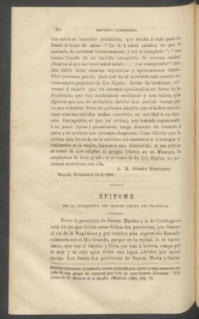 Epítome de la conquista del Nuevo Reino de Granada - (Conclusión)