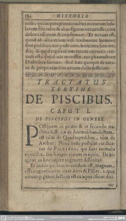 Tractatus Tertius, De Piscibus