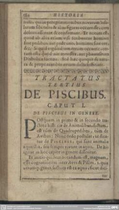 Tractatus Tertius, De Piscibus
