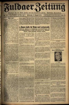 Ausgabe vom Mittwoch, den 17. August 1932.