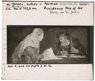 Aert de Gelder: Esther und Mardochai schreiben die Briefe an die Juden. Providence, Museum of Art