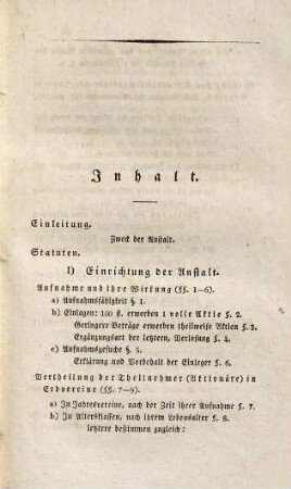 Statuten der allgemeinen Renten-Anstalt zu Stuttgart