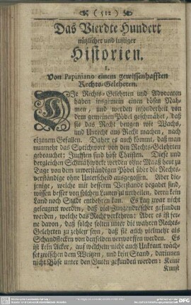 Das Vierdte Hundert nützlicher und lustiger Historien
