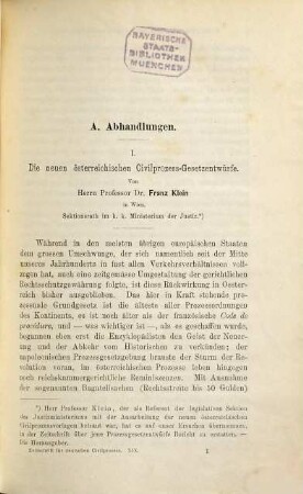 Zeitschrift für deutschen Zivilprozess, 19. 1894