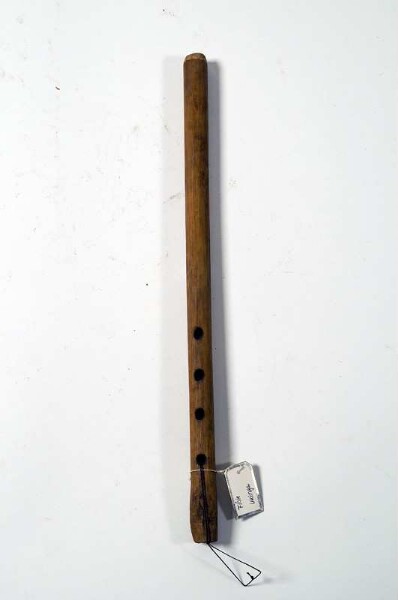 open longitudinal flute with finger holes