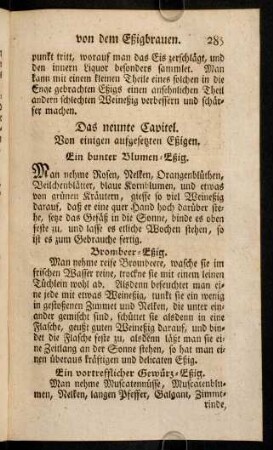 285-290, Das neunte Capitel