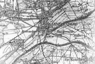 Senftenberg. Reichskarte, 1:100.000, Einheitsblatt Nr. 89, 1922