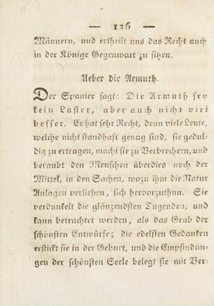 Ueber die Armuth.