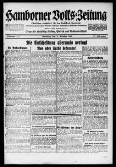 Hamborner Volks-Zeitung. 1911-1929