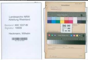 Entnazifizierung Wilhelm Heckmann , geb. 23.01.1904 (Polizeibeamter)