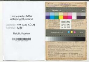 Entnazifizierung Kajetan Reichl , geb. 03.06.1882 (Werkmeister)