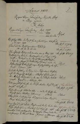 Regensburger Correspondenz durch Hhrn Prof. v. Berg erhalten.