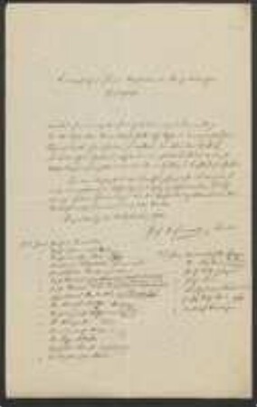 Brief von August Emanuel Fürnrohr