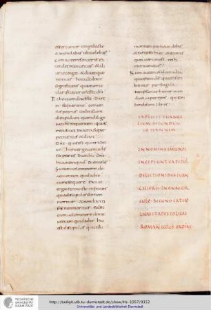 Anfang des Capitulare