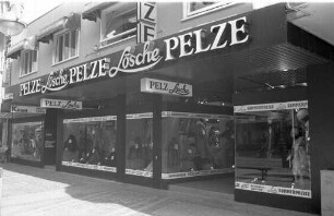 Pelzhaus Lösche Kaiserstraße 58 - 60. Wiedereröffnung nach Umbau und Erweiterung