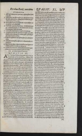 De Subscriptione. Quaestio XL.