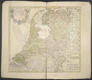 Septem Provinciae seu Belgium Foederatum : quod generaliter Hollandia audit, speciali mappa delineatum, adhibitis in auxilium observationibus astronomicis nec non mensurationibus Snellii, Muschenbrokii etc.