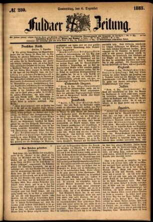 Ausgabe vom Donnerstag, den 06. Dezember 1883.