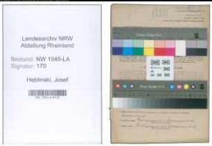 Entnazifizierung Josef Heblinski , geb. 24.02.1914 (Bueroangestellter)