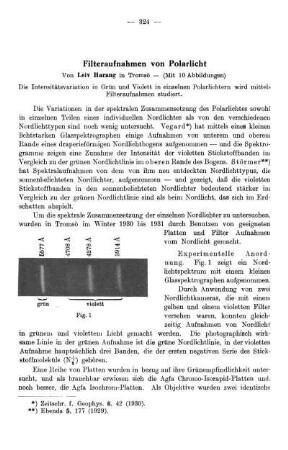 Filteraufnahmen von Polarlicht