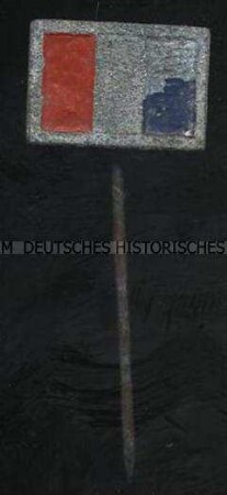 WHW-Abzeichen, Signalflaggen-Alphabet: T, Straßensammlung im Gau Hamburg, vom Januar 1942