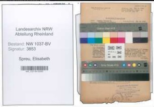 Entnazifizierung Elisabeth Spreu , geb. 06.02.1898 ()