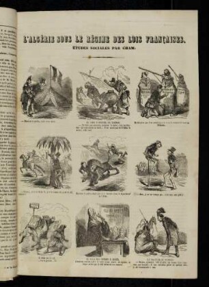 L’Algérie sous le régime des Lois Françaises. Études sociales par Cham