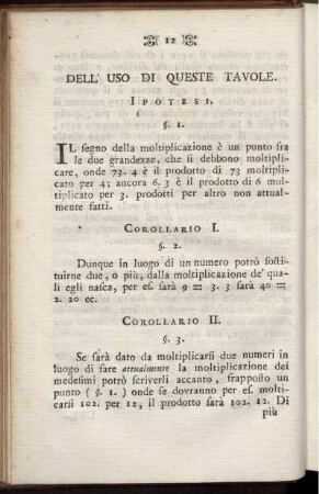 Dell' Uso Di Queste Tavole.