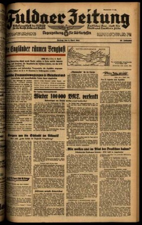 Ausgabe vom Freitag, den 04. April 1941.