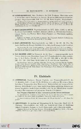 IV. Einbände (Nr. 52-65)