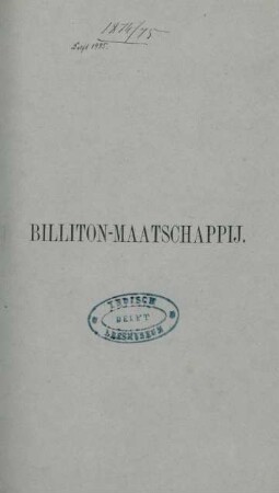 1867/68: Verslag over de Billiton Maatschappij aan het eind van het boekjaar