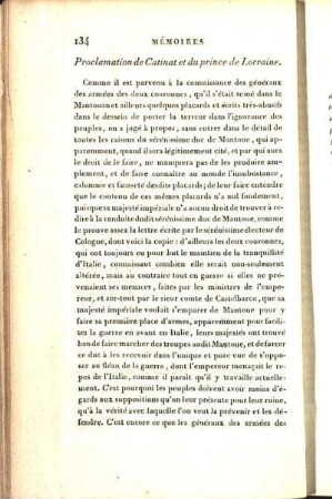 Proclamation de Catinat et du prince de Lorraine.