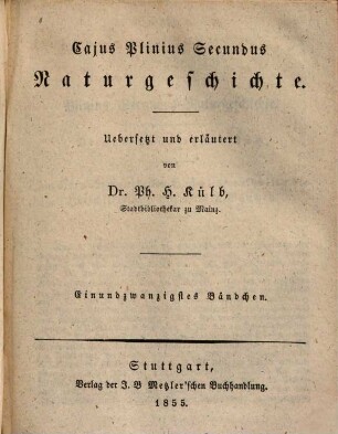 Naturgeschichte, 21