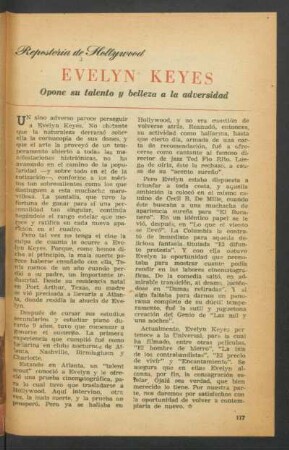 Evelyn Keyes - opone su talento y bellaza a la adversidad : Repostería de Hollywood