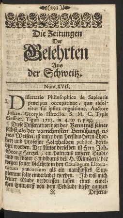 Num. XVII.
