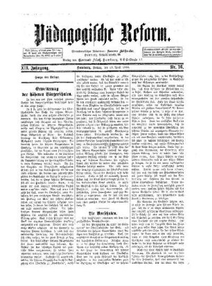 Erweiterung der höheren Bürgerschulen