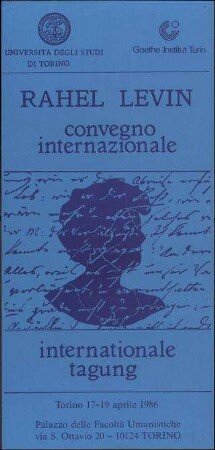Rahel Levin Convegno internazionale