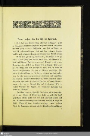 Vater unser, der du bist im Himmel