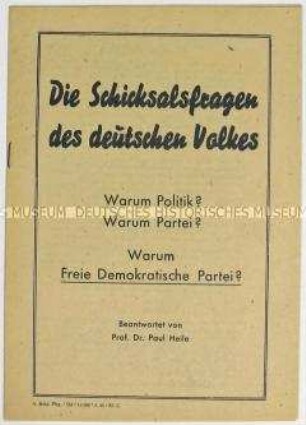 Programmatische Schrift der FDP