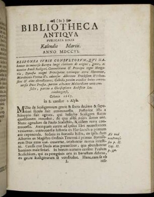 Kalendis Martii.