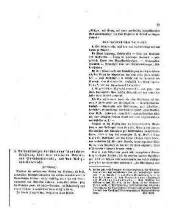 Verhandlungen der Einleben'schen Lehrer-Conferenz über den vereinten Schreib- und Sprachunterricht, und den Religions-Unterricht : Fortsetzung