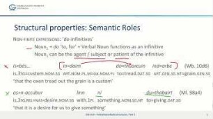 Old Irish – Morphosyntactic Structures, Part 3