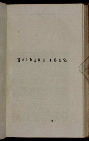 Feldzug 1812 [Anfang]