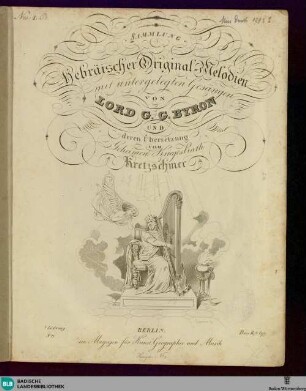 [1]: Sammlung hebräischer Original-Melodien mit unterlegten Gesängen