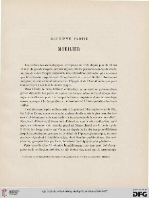 Deuxième partie: Mobilier
